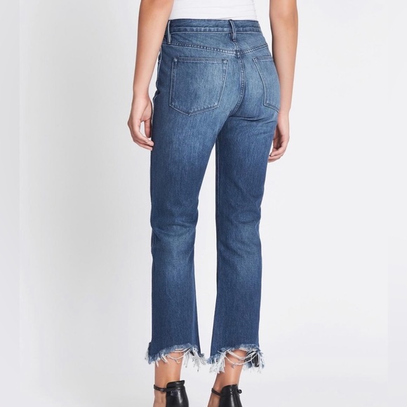 3x1 Frayed Hem Skinny Crop Stretch Jeans. - Picture 3 of 8